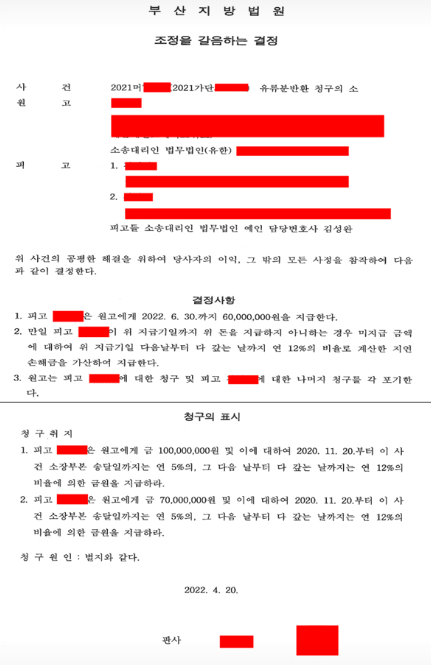 부동산을 생전 증여받아 형제에게 유류분반환청구 소송을 당했으나 과거 상속재산분할 과정에서 아버지가 원고에게 상속분을 무상 양도한 내역을 추적해 특별수익으로 인정시키고 청구액의 65%를 감액 방어해낸 법무법인 예인의 성공사례