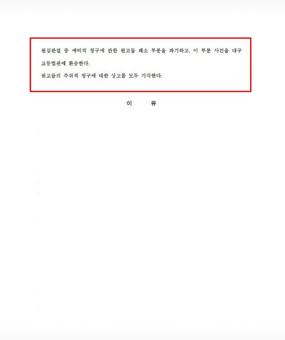 유류분반환청구 소송에서 가액반환 시의 시가산정 시점 법리 오해를 바로잡아 대법원에서 패소 부분 원심판결 파기결정을 받아낸 법무법인 예인 이승현 변호사의 상속 성공사례