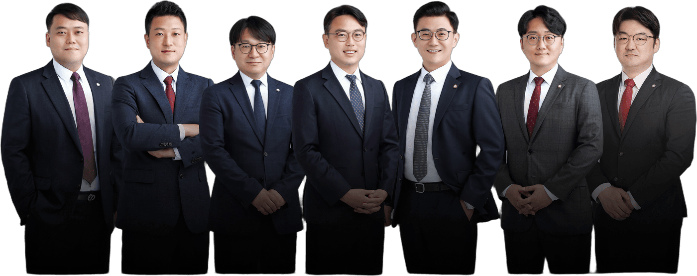 법무법인 예인 변호사 7인 단체 사진